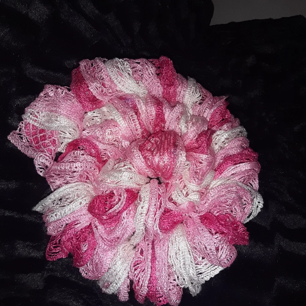 Ruffle Scarf Handmade c